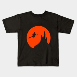 Halloween scary evil pumpkin funny pumpkin head Kids T-Shirt